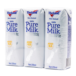 纽仕兰4.0g蛋白质高钙全脂纯牛奶 250ml*3 新西兰进口