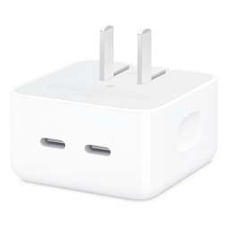 Apple/苹果 35W 双USB-C端口 Type-C小型电源适配器 双口充电器 充电插头 适用iPhone/iPad/Apple Watch/Mac