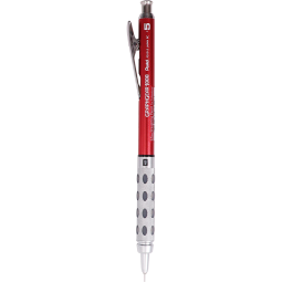 派通（Pentel）0.5mm自动铅笔 工程师绘图设计笔 全金属杆低重心活动铅笔 PG1015C-BX 红色