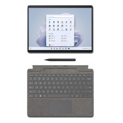 微软Surface Pro9 亮铂金+亮铂金带触控笔键盘盖i7 32G+1T二合一平板电脑13英寸120Hz触控屏学生笔记本