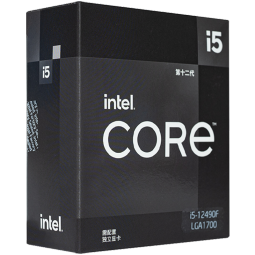 英特尔(Intel)酷睿系列 奔腾系列 CPU处理器 台式机 原盒 12代 i5-12490F【中国区游戏型号】