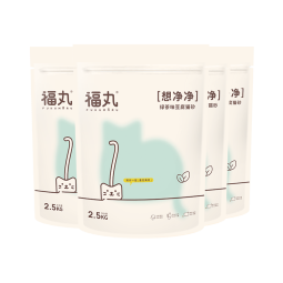 福丸 绿茶味豆腐宠物猫砂 结团快速  可冲厕所 猫沙 10kg 2.5kg*4包