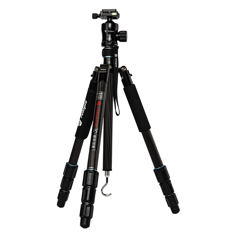 富图宝 Fotopro MGC684+T5S 28管径碳纤维专业摄影摄像相机微单三脚架