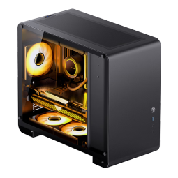 乔思伯（JONSBO）U4 Mini黑色 MATX机箱（MATX主板/360冷排位/侧透钢化玻璃/支持背插主板/330-420mm显卡）