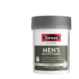 Swisse斯维诗 男士复合维生素片 120片/瓶 含52种营养元素 提高耐力与活力 海外进口
