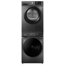 小天鹅（LittleSwan）滚筒洗衣机全自动+热泵烘干机家用 10公斤 超薄 水魔方 除菌除螨洗烘套装 TG100V618T+TH100VH03WT