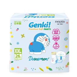 妮飘（Nepia）Genki!哆啦A梦全新薄型“芯”科技婴儿拉拉裤XXL26片（13-25kg）