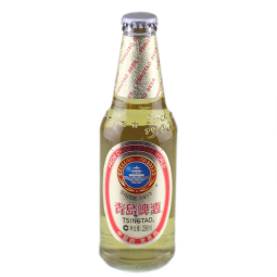 青岛啤酒（Tsingtao）青岛产小白金（瓶）白金啤酒296*24瓶 整箱装