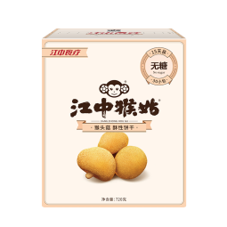 江中猴姑养胃无糖低GI猴头菇饼干720g30包中老年休闲零食礼盒节日送礼团购