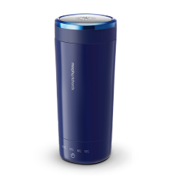 摩飞电器（Morphyrichards） 电热杯小型旅行便携烧水杯冲奶烧水壶办公家用不锈钢养生保温杯 MR6060轻奢蓝 0.3L