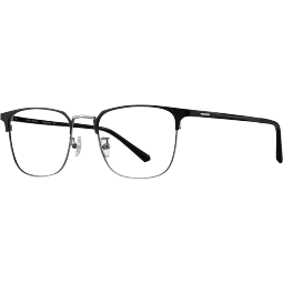 海伦凯勒（HELEN KELLER） 大脸眼镜框男士近视眼镜新款光学镜复古眉形方框防蓝光 蔡司佳锐1.67镜片+镜框