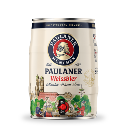 保拉纳（PAULANER）柏龙 酵母型小麦白啤 5L*1桶装 德国原装进口