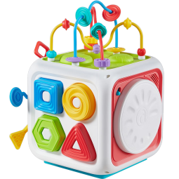 澳贝（auby）智趣拼装六面体儿童玩具男女孩早教0-1-3岁手拍鼓生日礼物