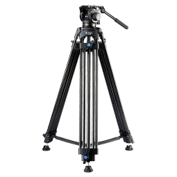 富图宝 Fotopro FV888 专业摄影摄像机三脚架 单反相机支架 拍摄视频直播三角架 液压云台套装 1.8m/8kg