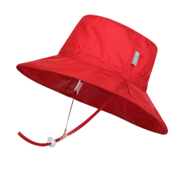Twinklebelle遮阳帽婴儿渔夫帽太阳帽宝宝盆帽儿童速干防晒帽轻薄凉帽 红色 L(3-8岁帽围53-57CM)