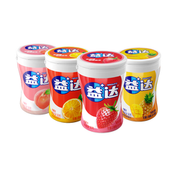 益达无糖口香糖混合口味约40粒56g/瓶木糖醇口香糖糖果新旧包装随机 益达40粒混合口味56g4瓶