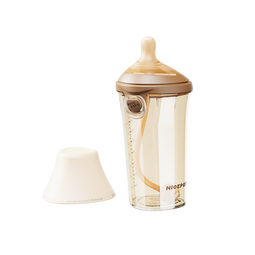 奶爸爸（Nicepapa）新生儿防胀气翻盖奶瓶宽口径PPSU0-3个月婴儿仿母乳奶嘴S码240ML