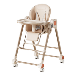 曼乐兔宝宝餐椅电动摇椅二合一婴幼儿0-6岁多功能吃饭座椅可折叠可躺 奶咖色【智能安抚/蓝牙音乐】 宝宝学坐专用电动椅满月周岁礼