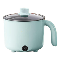 全自动蒸煮一体小电煮锅宿舍学生锅家用电炒锅电饭煲电热火锅（不含蒸笼） 【蓝色】电煮锅不锈钢内胆