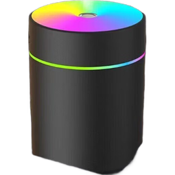 加湿器空气净化器一体机香薰机家用USB车载卧室桌面香薰学生LED七彩氛围灯两档调节补水纳米喷雾 雅致白-加湿补水仪-即插即用小巧可爱