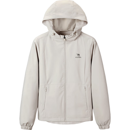 骆驼（CAMEL）三防风衣外套女户外防泼水加绒夹克 J25CAYL6015 橡木灰 M