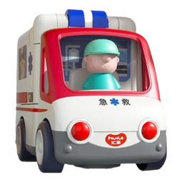 汇乐玩具（HUILE TOYS）早教救护车消防车儿童玩具工程卡车1-3岁男女孩玩具儿童节礼物 早教救护车