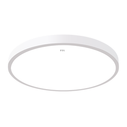 FSL佛山照明全光谱护眼吸顶灯光触媒卧室灯高显Ra97绅士白25W
