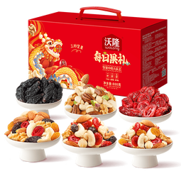 沃隆 每日坚果SS坚果炒货休闲零食混合坚果果仁干果核桃腰果零食礼包 【6种丰富搭配】800g每日果礼