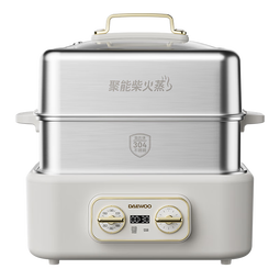大宇（DAEWOO）【25年新款】加厚全钢电蒸锅多功能炖蒸煮一体3层家用可拆洗304不锈钢18L大容量蒸汽锅S30PRO
