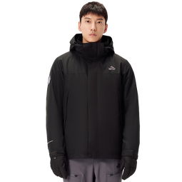 伯希和（Pelliot）[成毅同款]原石冲锋衣三合一男女秋冬户外保暖外套114301029黑XXL