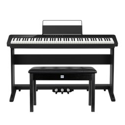 卡西欧（CASIO）电钢琴PXS1100/PXS3100重锤88键便携式智能触屏成人儿童练习考级 PX-S1100原装一体木架三踏【双人琴凳】 黑色琴身