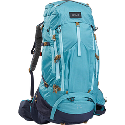 迪卡侬登山包徒步背包双肩包MT500Air户外旅行城市背负系统重装大容量 蔚蓝_55L 轻量化设计 背负更轻松