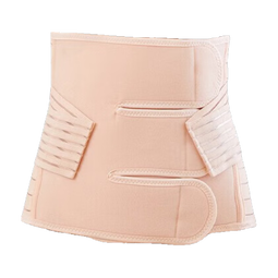 婧麒（JOYNCLEON）升级款产后收腹带产妇顺产剖腹产专用束缚带女塑身束腹带 虾红色（送盆骨带） 常规款 M