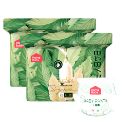 家得宝蚕丝蛋白纸尿裤婴儿尿不湿男女宝宝亲肤超薄透气花苞学步裤 拉拉裤L码80片 5-10kg