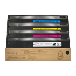 京呈适用东芝T-FC415C粉盒打印机墨粉2010AC墨盒2110AC 2510AC碳粉3015硒鼓 T-FC415C四色套装标准容量