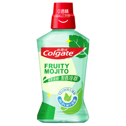 高露洁（Colgate）梨香冷萃精油漱口水500ml 含氟清新口气去口臭深层清洁