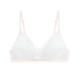 奶糖派大胸文胸西西里法式三角杯薄款内衣大胸显小无钢圈防凸点送女友 月岩灰 S 1【65D-E,70C-D】