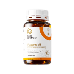 金斯健贝亚麻籽油DHA葵花籽油亚麻籽α-亚麻酸儿童宝宝dha美国原瓶进口 1瓶装（60粒）