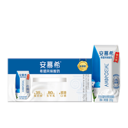 伊利安慕希希腊风味原味205g*10盒整箱酸奶常温早餐牛奶乳品礼品礼盒 原味205gx10盒x1箱11月产