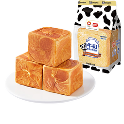 盼盼牛奶吐司小方面包早餐面包代餐夜宵休闲零食点心80g袋装 【散装】80g*6包