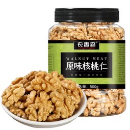 农香森 新货原味核桃仁散装500g罐装熟即食新鲜核桃肉孕妇坚果零食