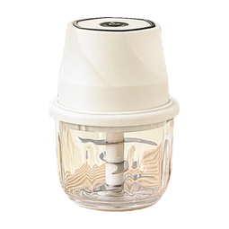 荣事达（Royalstar）绞肉机电动绞蒜器多功能料理机家用打蒜器蒜泥神器宝宝辅食机自动捣蒜佐料切蒜压蒜器 玻璃碗-出料更细腻- 0.35L 六叶刀