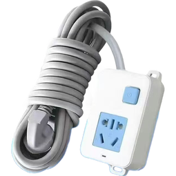 【京东物流】纯铜插座空调10A16A大功率带线电磁炉热水器取暖器插排有线插座 4000w-5孔总控1米