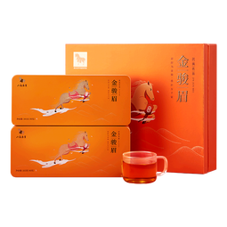 八马茶业 特级 武夷红茶 金骏眉 送礼茶叶 礼盒装 欢腾-320g【赠试茶+礼袋】