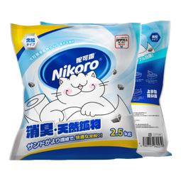 妮可露nikoro妮可露猫砂海盐矿砂4合1混合钠基矿砂省砂 钠基矿石猫砂 海盐矿砂2.5kg*4 海盐钠基矿砂