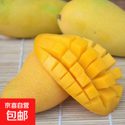 金煌芒新鲜海南热带水果整箱发货  京东快递 2斤单果250克