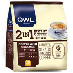 OWL 猫头鹰 2合1速溶咖啡粉 30条 360g *2件   