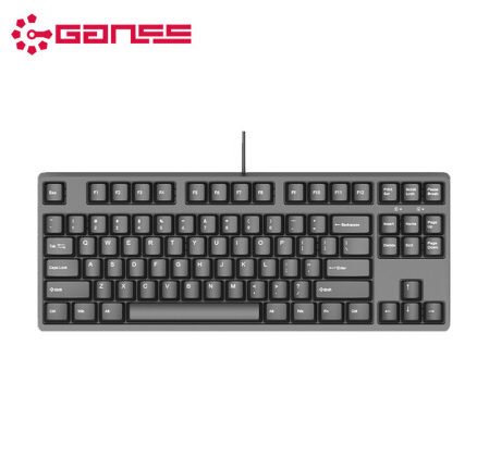 GANSS 迦斯 GS87C 有线游戏机械键盘 87键 黑色 红轴
