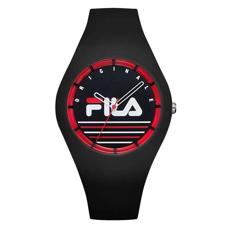 fila斐乐手表果冻表石英表女男表撞色潮流时尚运动手表防水学生表简约