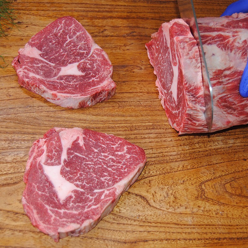 当顿庄园 国产整切牛排1500g 原肉调理腌制西冷眼肉家庭套餐手工牛扒